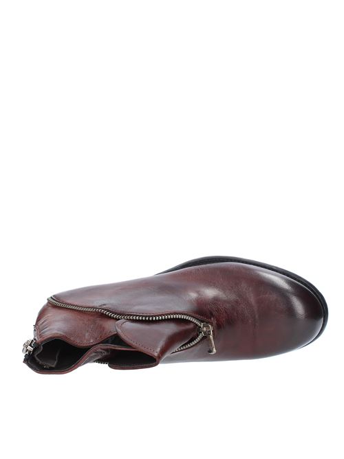 Leather ankle boots JP/DAVID | 3609/3 PAPUAMARRONE BRUCIATO